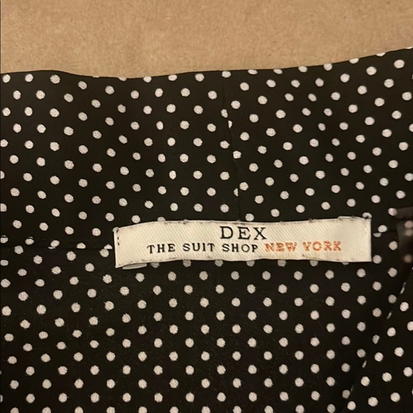 Dex Black and White Polka Dot Tank Top - Picture 2 of 3